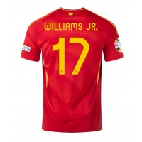 Camiseta España Nico Williams #17 Primera Equipación Eurocopa 2024 manga corta